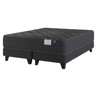 Cama Europea Black 2 Plazas X 2.00Mt Base Dividida
