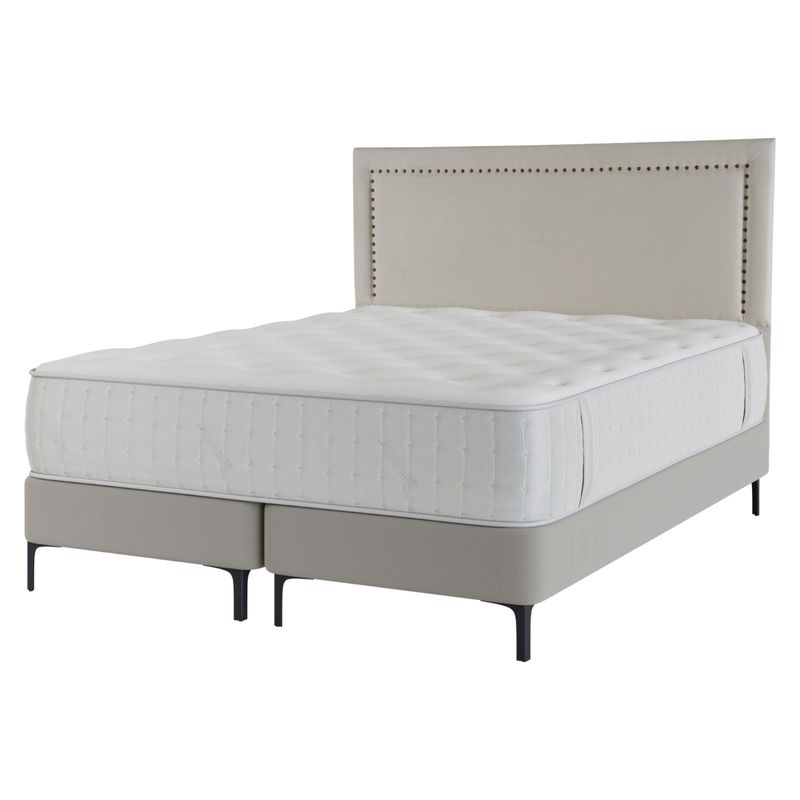 FLEX - Cama Europea 2 Plazas Eternity Flex 150 x 200 Cm Base Dividida + Respaldo