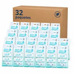 GENERICO - Caja 32 Toallitas Húmedas Wippi 99% Water 32x64 unid. Bio