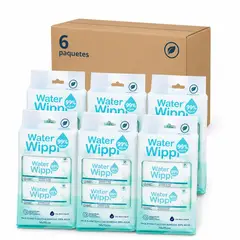 GENERICO - Caja 6 Toallitas Húmedas Wippi 99% Water 6x64 unid. Bio