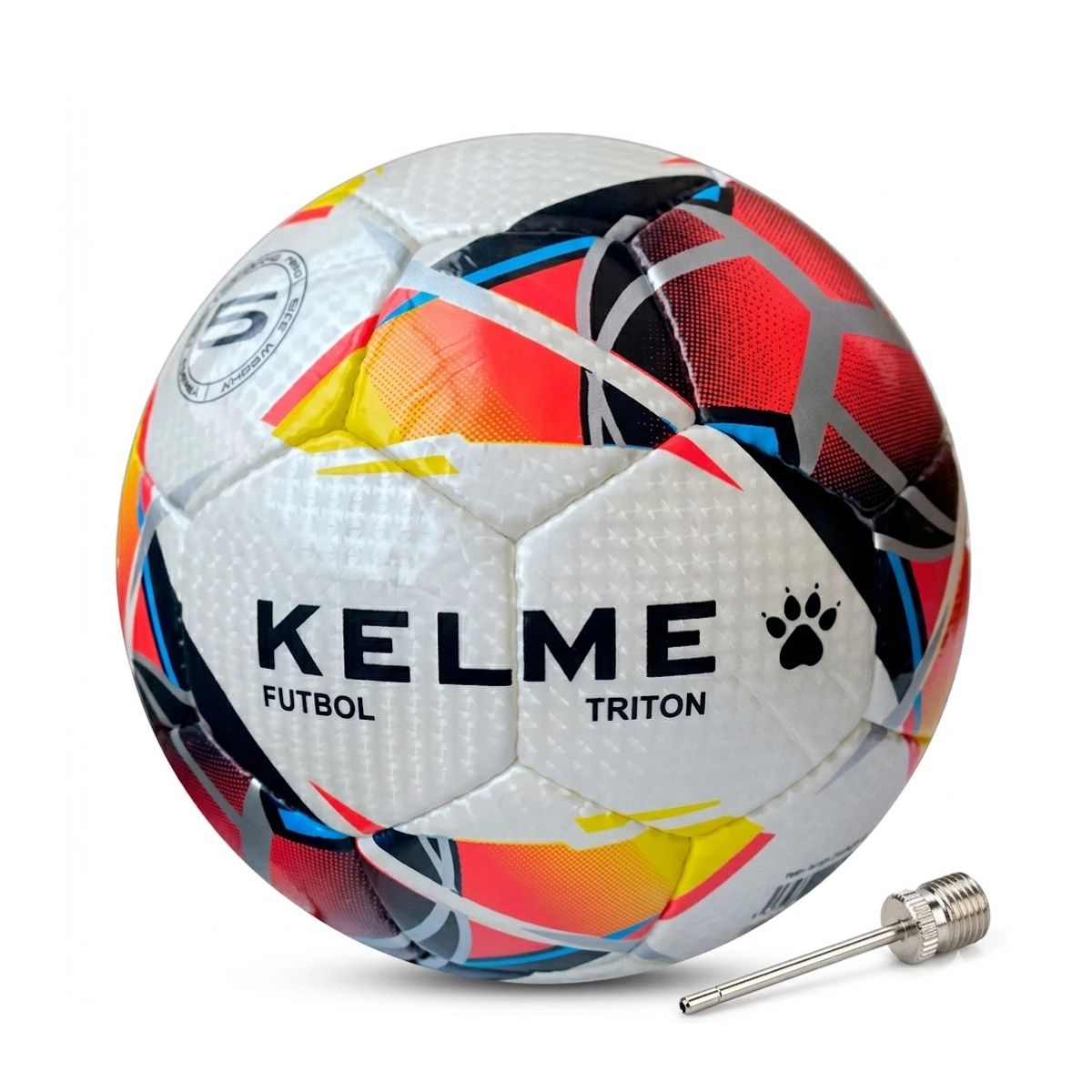 KELME - Balón De Fútbol Kelme Triton N° 5 Profesional + Aguja Regalo