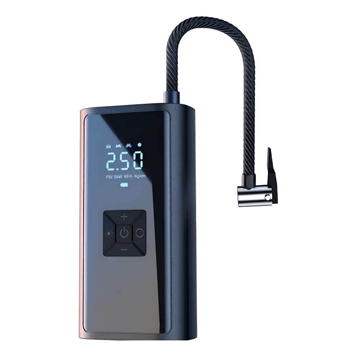 GENERICO - Compresor Aire Portátil Inalámbrico 150 PSI - Inflador Auto Bici Moto Digital Power Bank 6000mAh