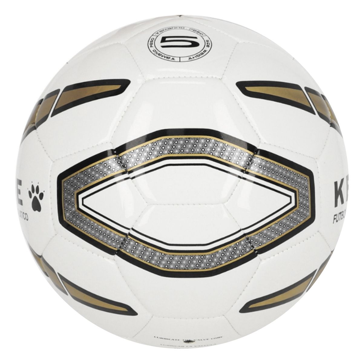 KELME - Pelota De Fútbol Kelme Galáctico Tamaño 5 Blanca Con Aguja