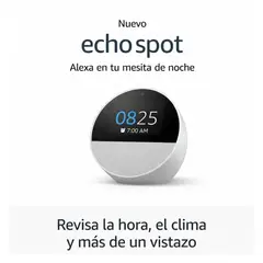 GENERICO - Echo Spot 2024 Alexa Reloj Inteligente Pantalla Smart Speaker