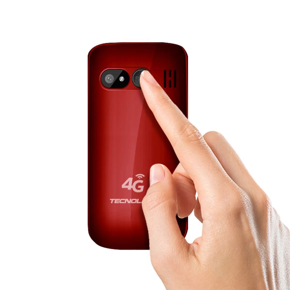 GENERICO - Celular Senior Adulto Mayor 4G Rojo