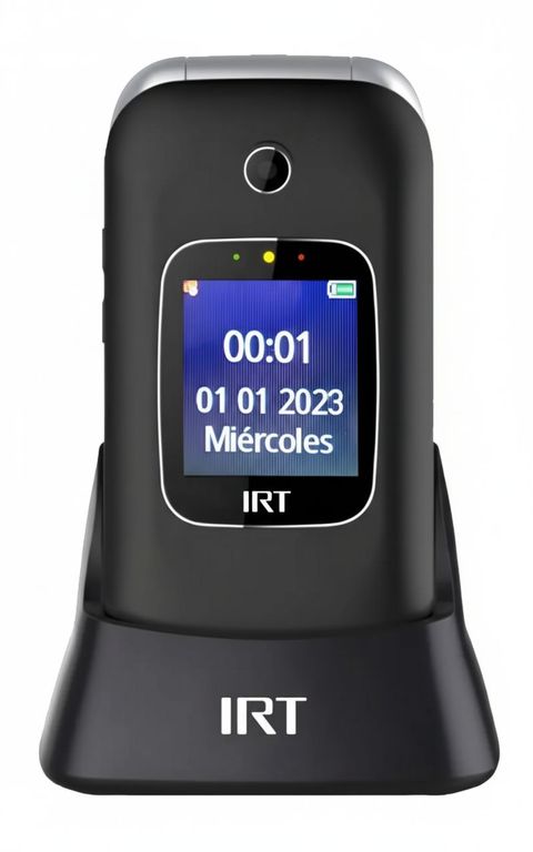 Teléfono Senior Phone 4G Simple Liberado Dual SIM y Batería Duradera Negro