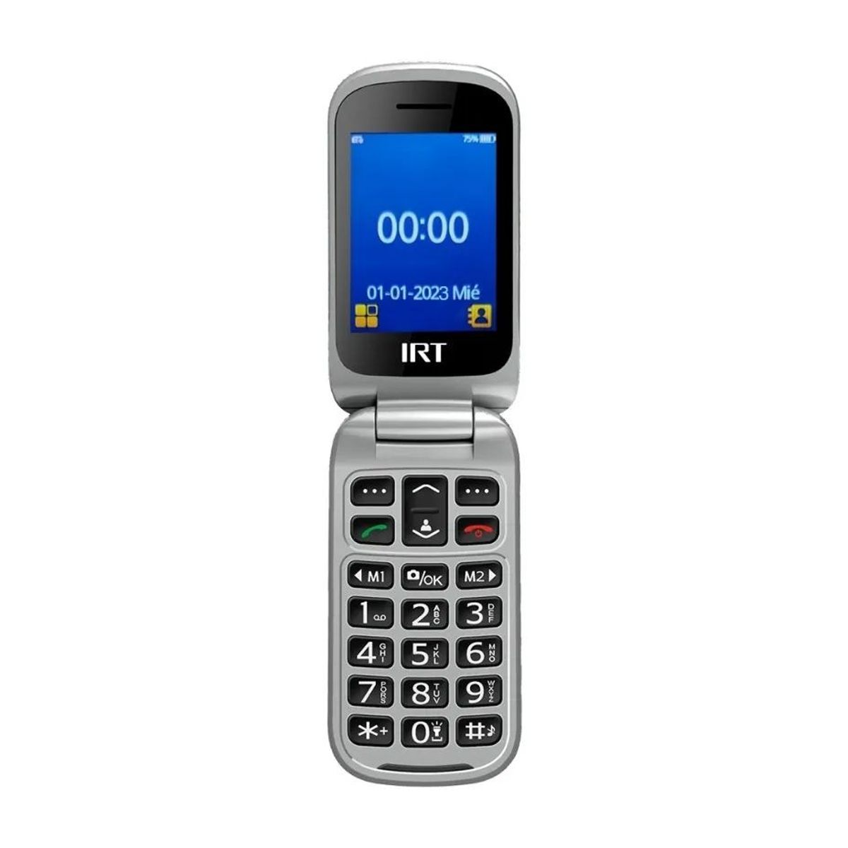 GENERICO - Teléfono Senior Phone 4G Simple Liberado Dual SIM y Batería Duradera Negro