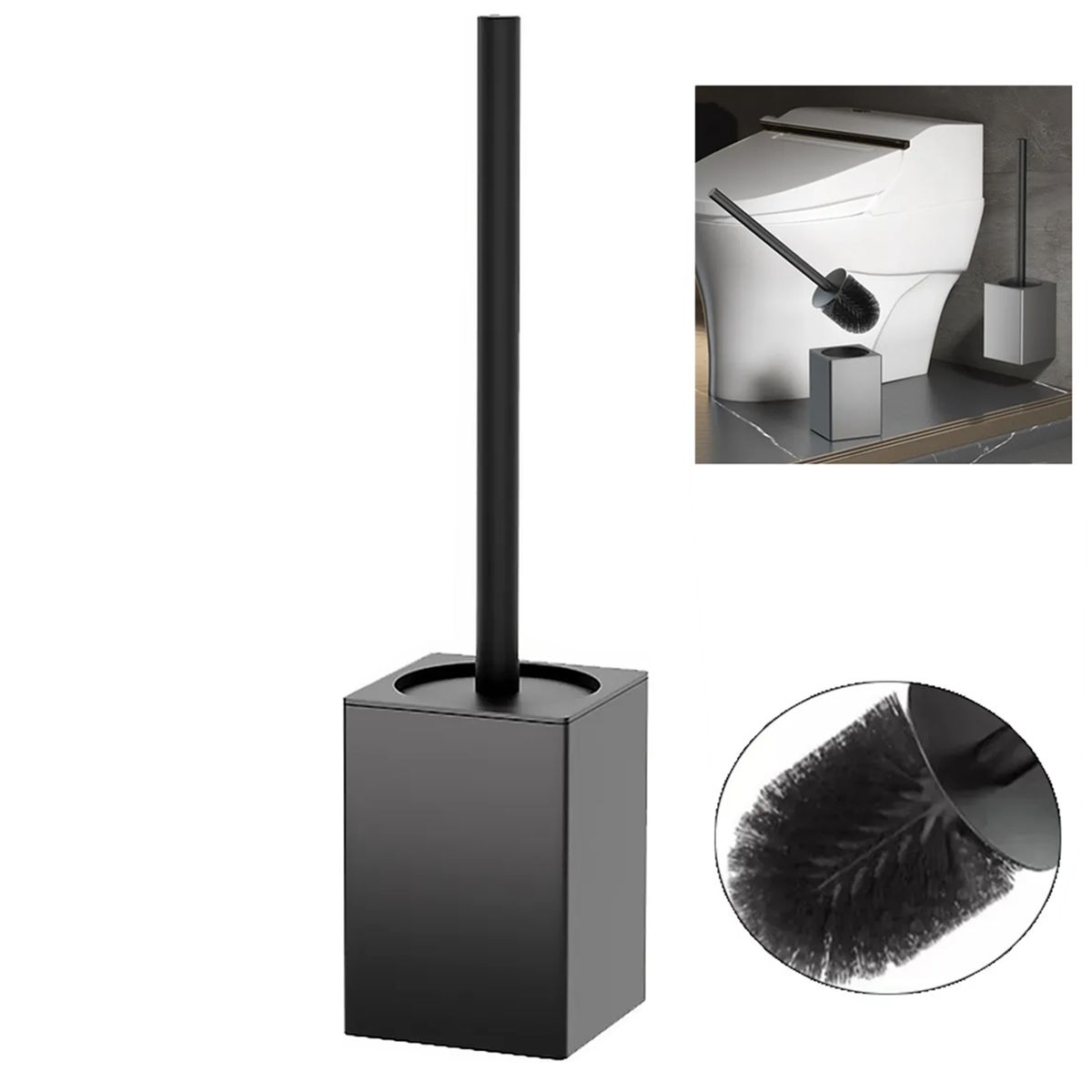 GENERICO - Soporte Para Escobillas De Inodoro De Acero Inoxidable Baño