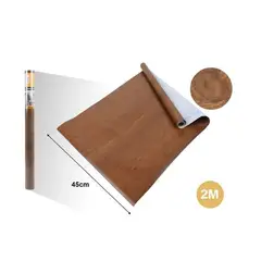 GENERICO - PAPEL ADHESIVO DECOMURAL 2M X 45CM MARRON OSCURO