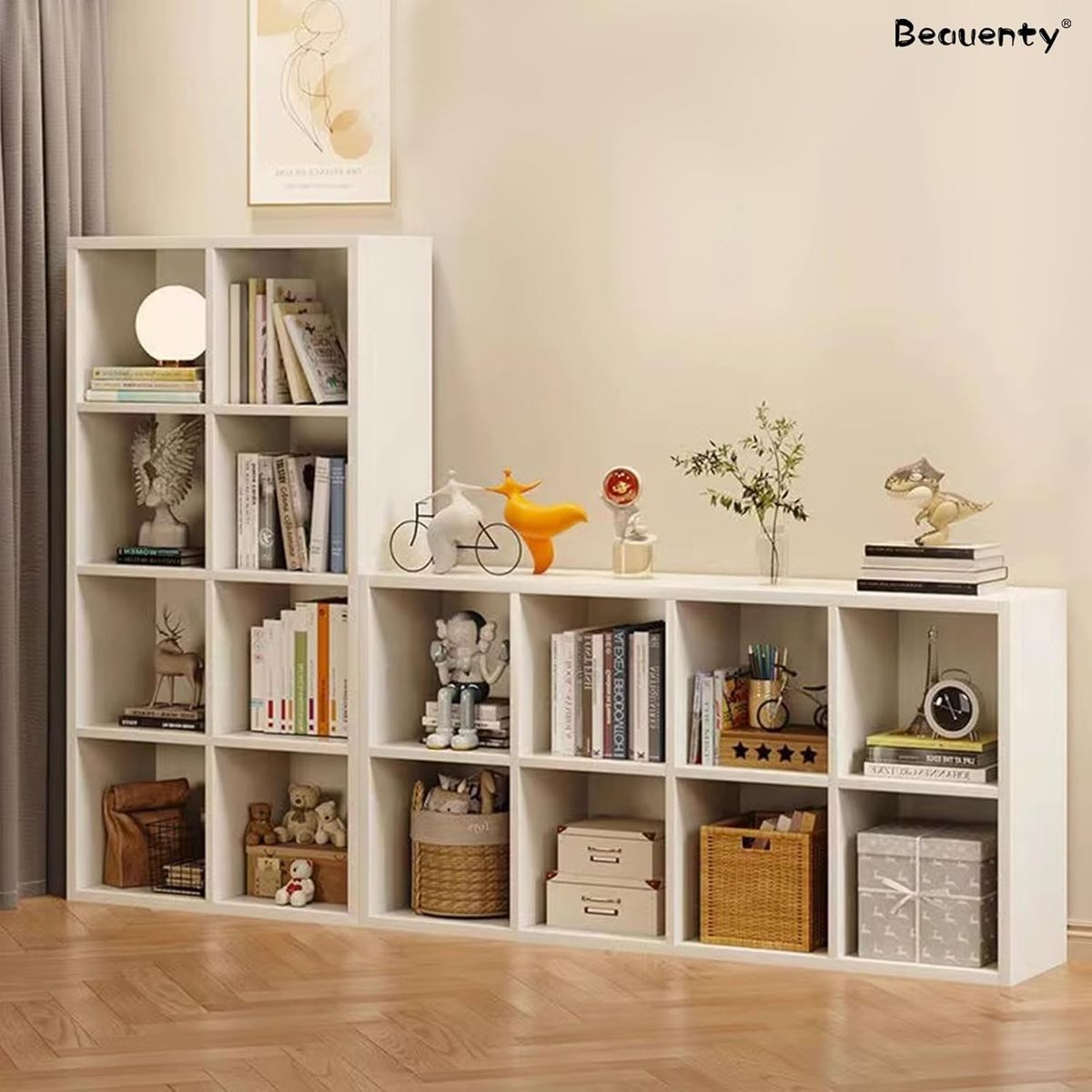 YOMYM - Estanteria 8 Compartimentos Mueble de Almacenaje 120x30x75 cm