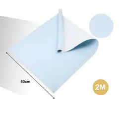 GENERICO - PAPEL ADHESIVO DECOMURAL 2M X 60CM CELESTE CLARO