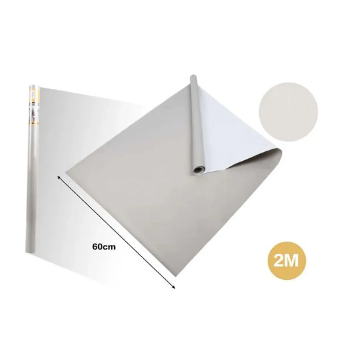 GENERICO - PAPEL ADHESIVO DECOMURAL 2M X 60CM GRIS