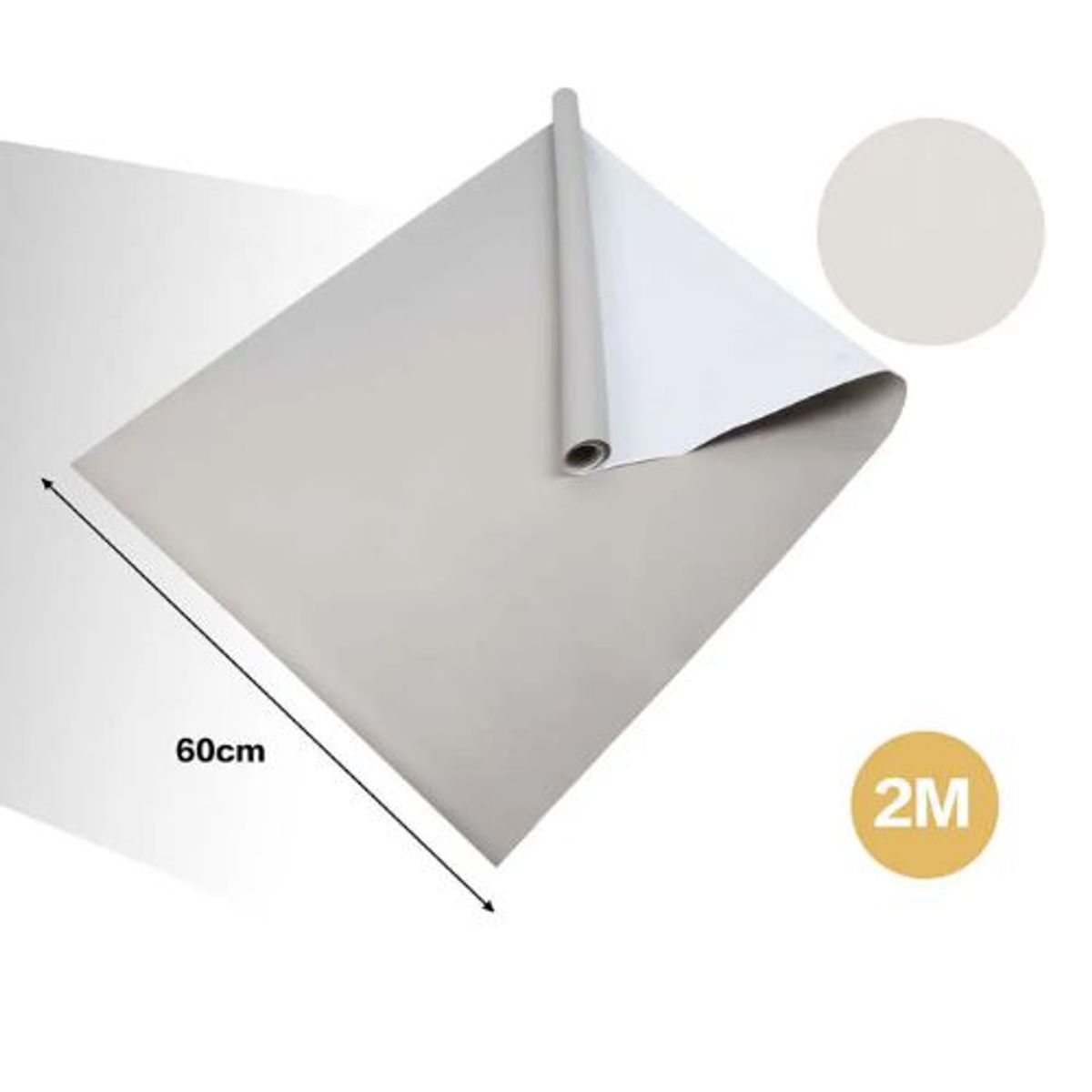 GENERICO - PAPEL ADHESIVO DECOMURAL 2M X 60CM GRIS