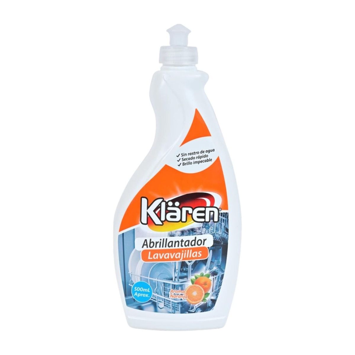 KLAREN - Abrillantador Lavavajillas Klaren 500ml Naranja