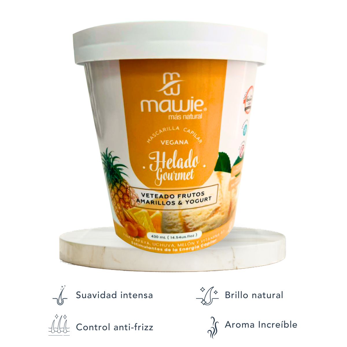 GENERICO - Pack Luminosidad y Nutrición MAWIE Colombia - Shampoo Leche + Helado Frutos Amarillos
