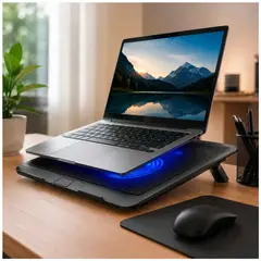 IRM - Base para notebook laptop enfriadora ventilador usb luz led liviana