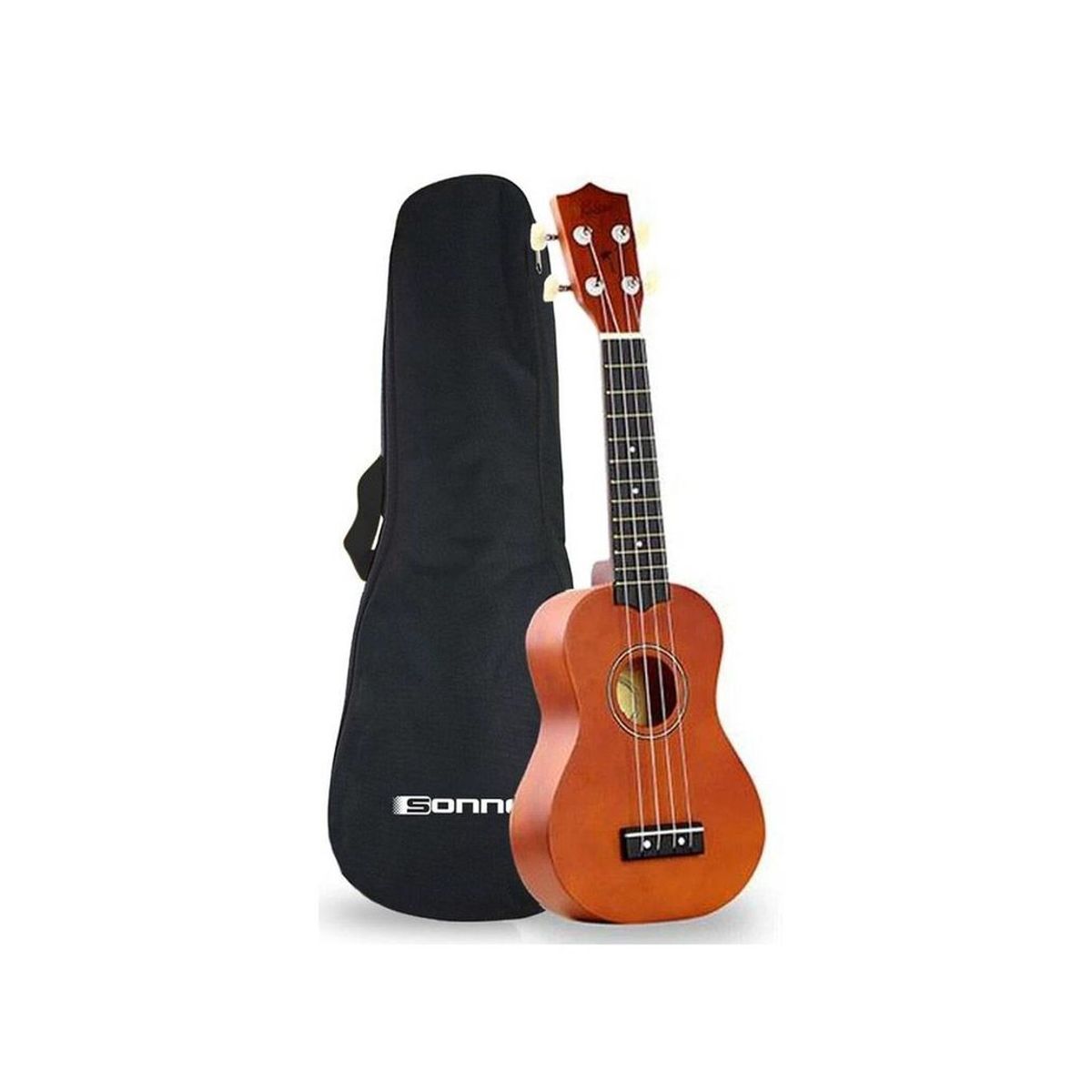 GENERICO - Ukelele Soprano Kauai 21 + Funda - Cuerdas Nylon