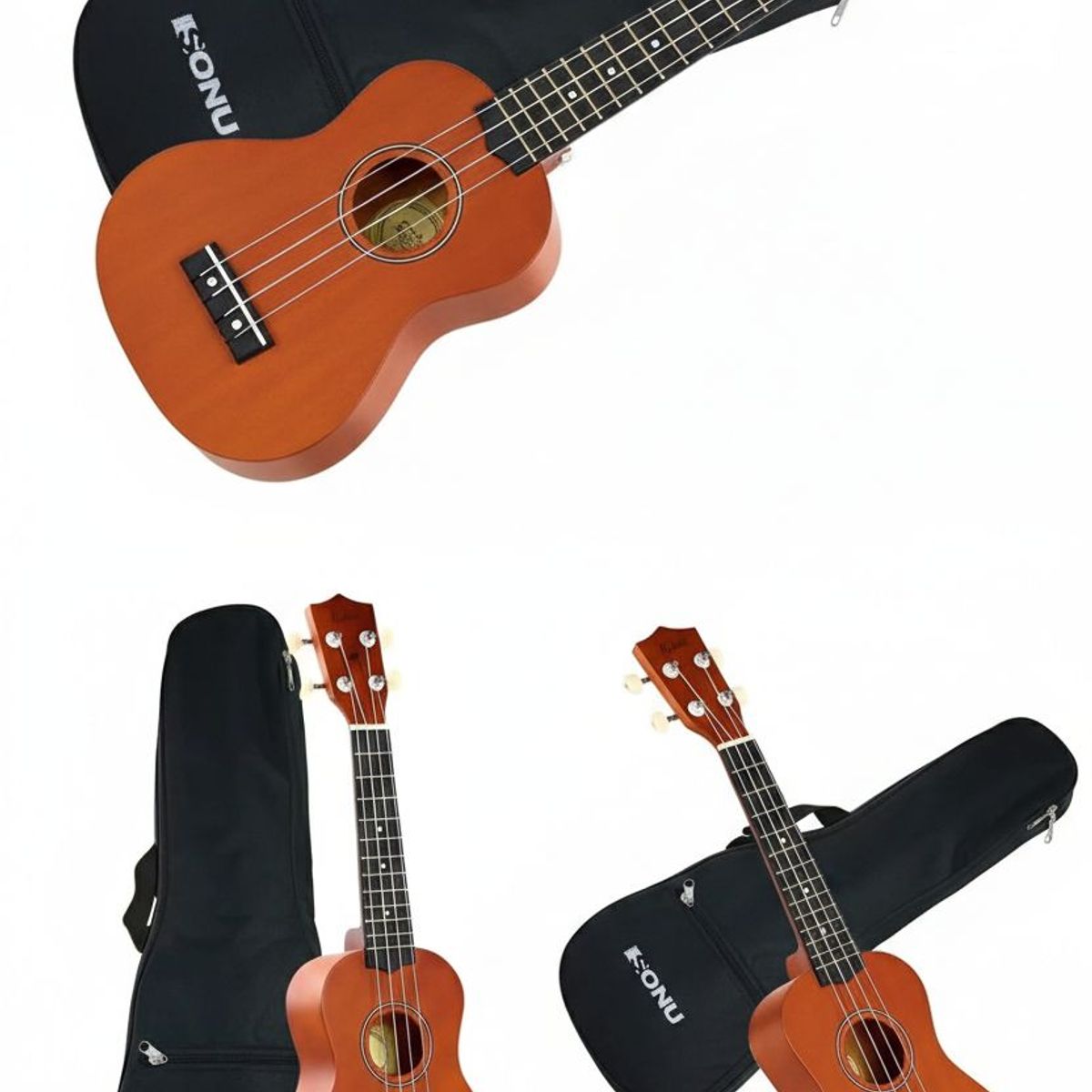GENERICO - Ukelele Soprano Kauai 21 + Funda - Cuerdas Nylon