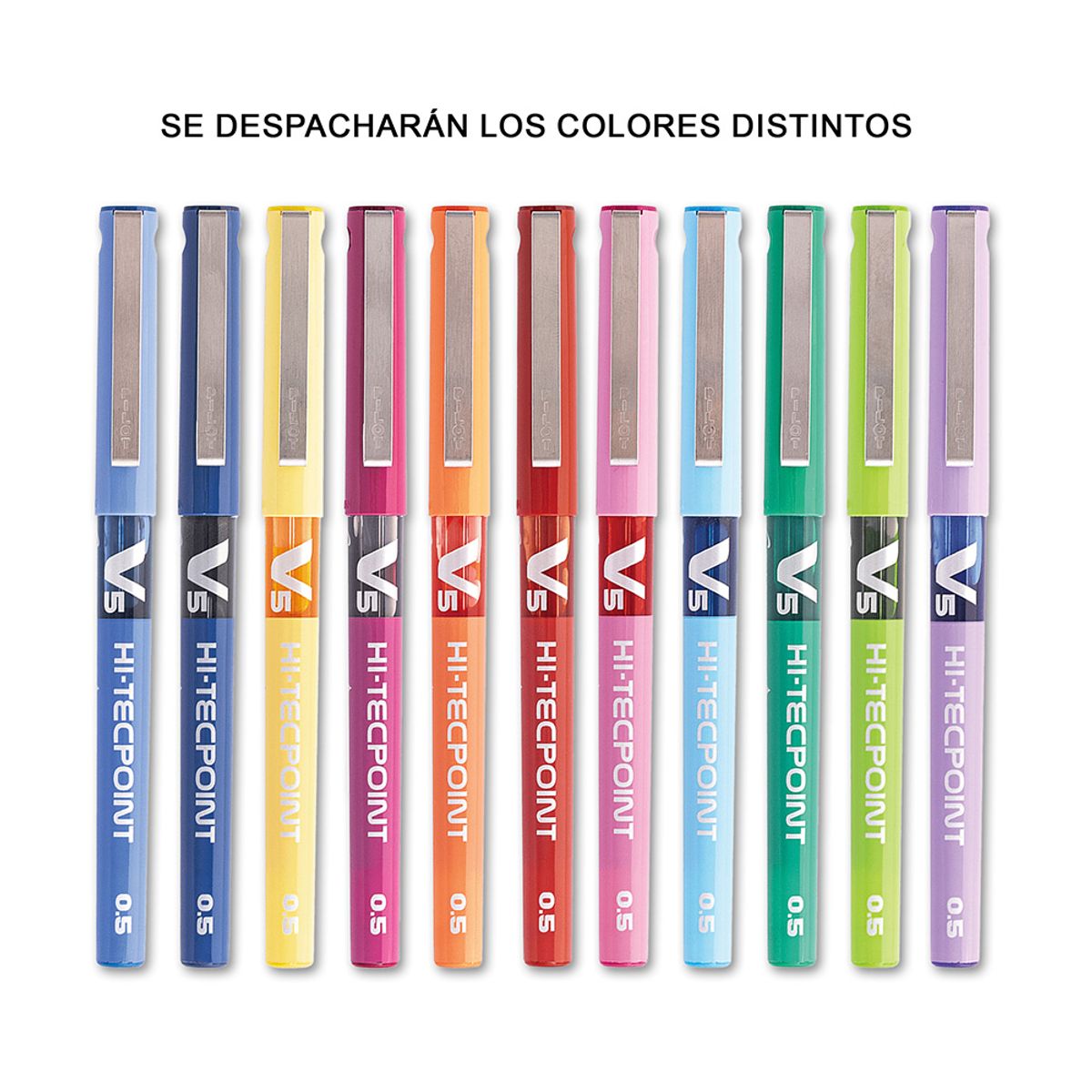 PILOT - Set 11 Lápiz Tinta Líquida Hi Tecpoint V5 0.5mm Pilot