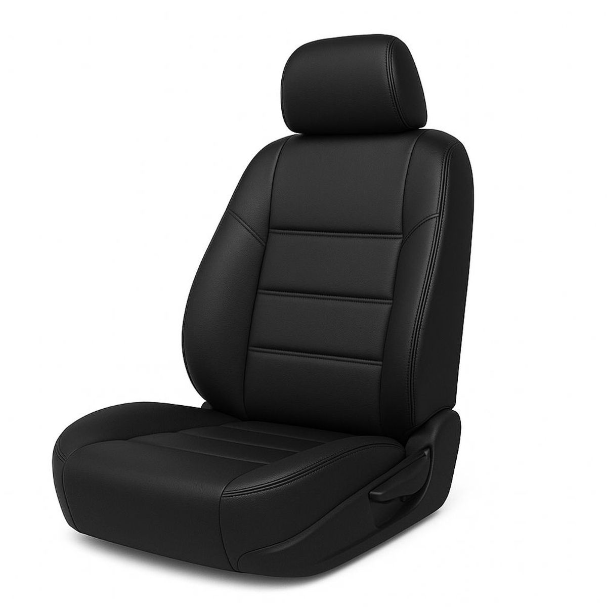 GENERICO - Fundas Cubreasiento Ecocuero Negro Universales - Negro