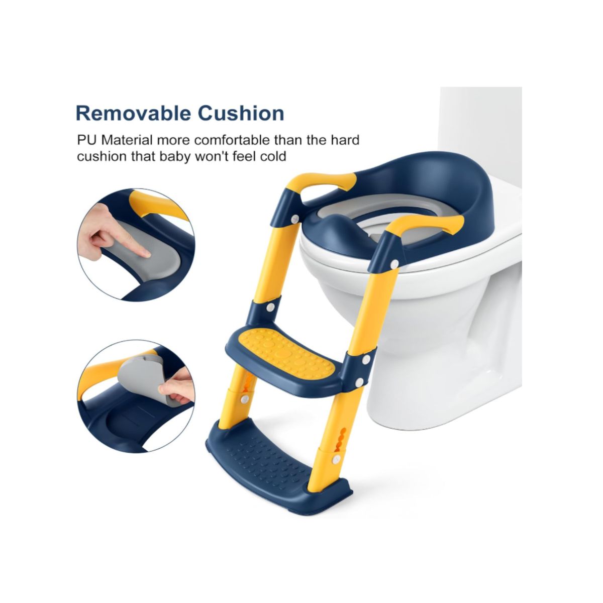 GENERICO - Asiento Escalera de Entrenamiento de Baño para Niños  Antideslizante, Taburete Plegable