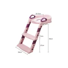 GENERICO - Asiento Escalera de Entrenamiento de Baño para Niños, Taburete Plegable - Rosa