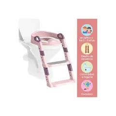 GENERICO - Asiento Escalera de Entrenamiento de Baño para Niños, Taburete Plegable - Rosa