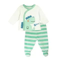 PUMUCKI - Conjunto Plush Dino Bebé Niño con Patitas
