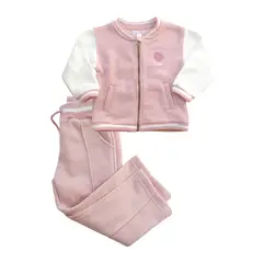 PUMUCKI - Buzo Rosa Flower Niña 2 Piezas Cómodo y Versátil