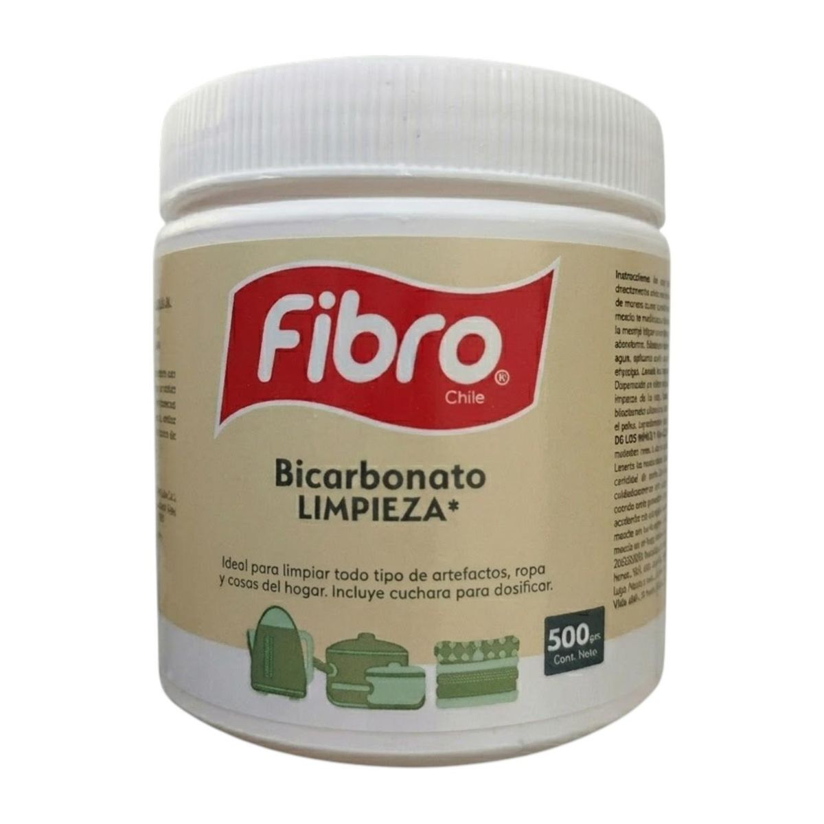 FIBRO - Bicarbonato Limpieza Fibro Chile 500g Multiusos