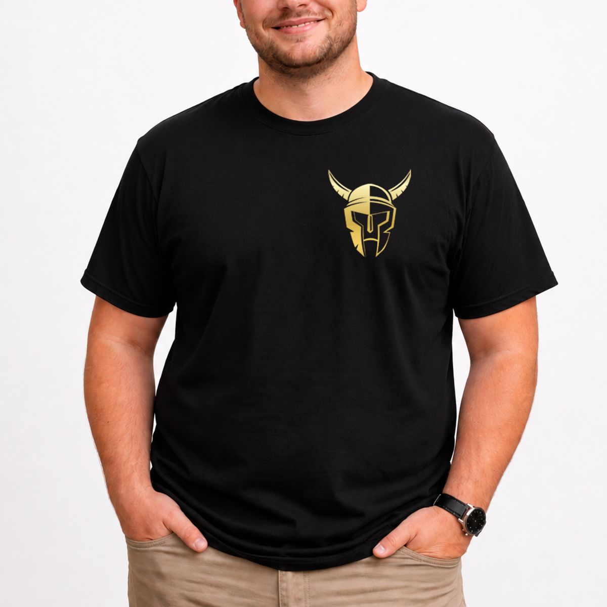 ROLY - Polera para Hombre Espartano Gold Tallas Grandes 2XL 3XL 4XL