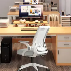 VIDITA - Escritorio Con Cajones 100cm Gabinete Pata Metálica Oficina Color BlancoOlak