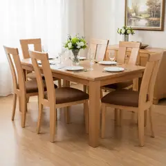 GENERICO - Set De 6 Fundas Para Asiento De Sillas Elasticadas Texturizada Cuadrille Color Café Claro
