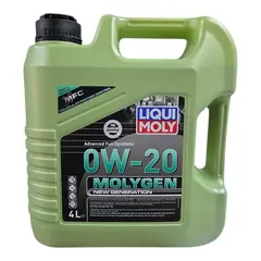 LIQUI MOLY - Aceite de Motor 0W 20 Full Sintetico Molygen 4lts