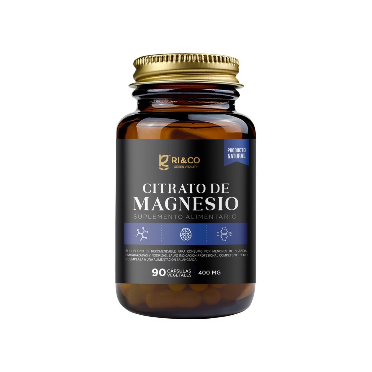 GENERICO - Citrato de Magnesio 90 Capsulas 400 mg