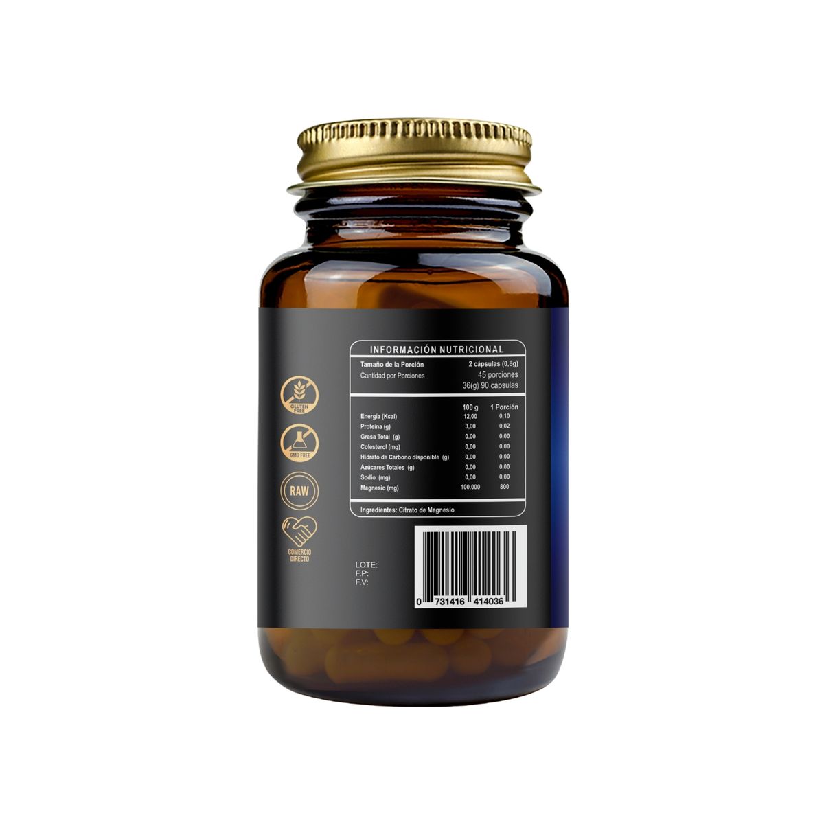 GENERICO - Citrato de Magnesio 90 Capsulas 400 mg