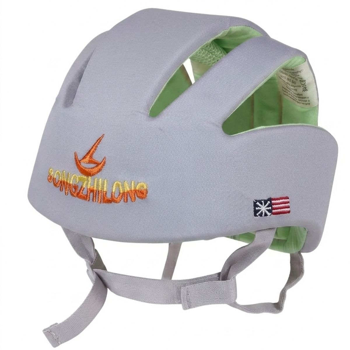 GENERICO - Casco Protector Bebe Antigolpe Gateo Algodon IXPE No Toxico Ajustable 6 Meses a 5 Anos