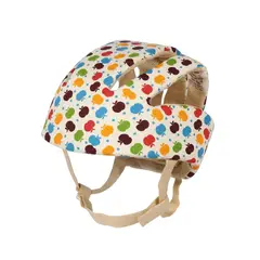 GENERICO - Casco Protector Cabeza Bebe Antigolpe Algodon IXPE Transpirable Ajustable 6m a 5 Anos