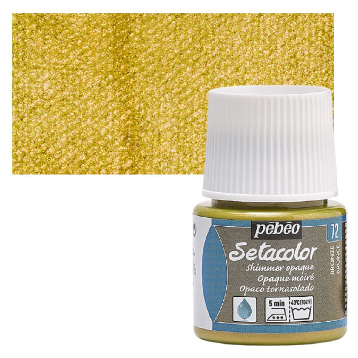 PEBEO - Pintura Para Tela Frasco 45 Ml Setacolor Textil Pebeo Color 72 - Tornasol Bronce