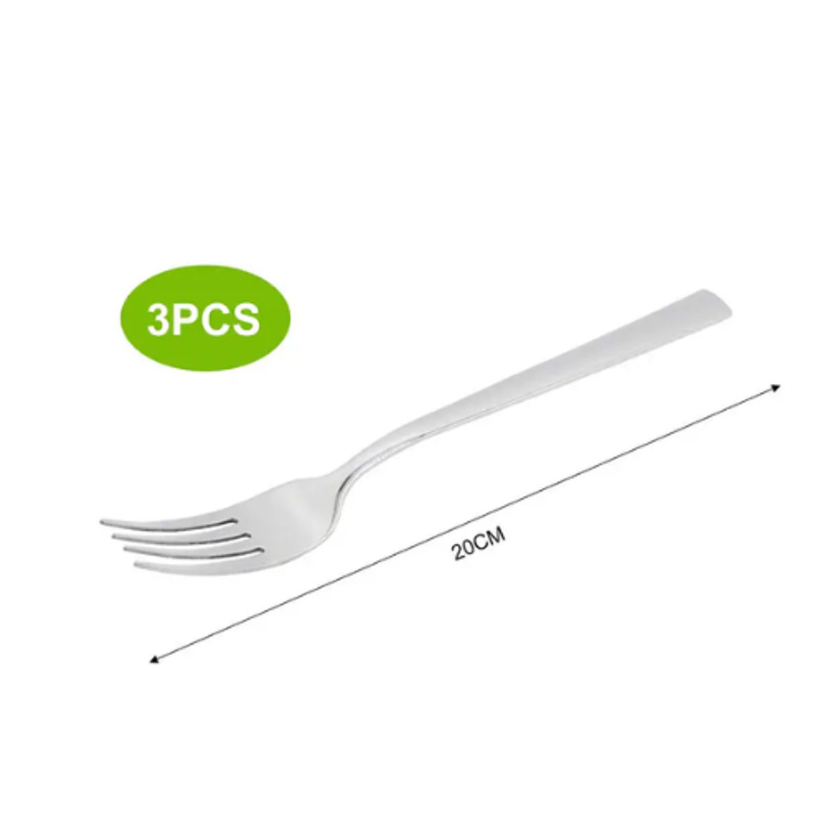 GENERICO - Set De Tenedor Cocina Profesionales Acero Inox X3 Piezas 20CM
