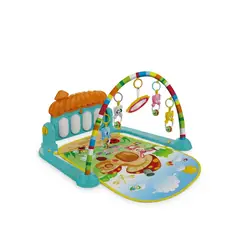 GENERICO - Gimnasio 3 en 1 Musical Bebe Piano Interactivo Pies Juguetes Colgantes 42x69x49 cm Alfombra Suave