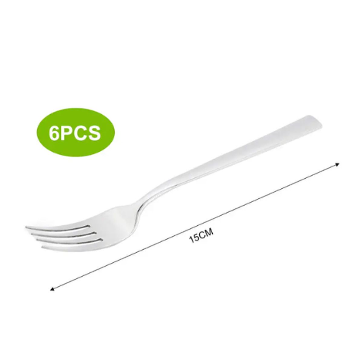 GENERICO - Set De Tenedor Cocina Profesionales Acero Inox X6 Piezas 15CM