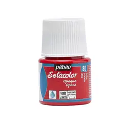 PEBEO - Pintura Para Tela Frasco 45 Ml Setacolor Textil Color 80 - Rojo