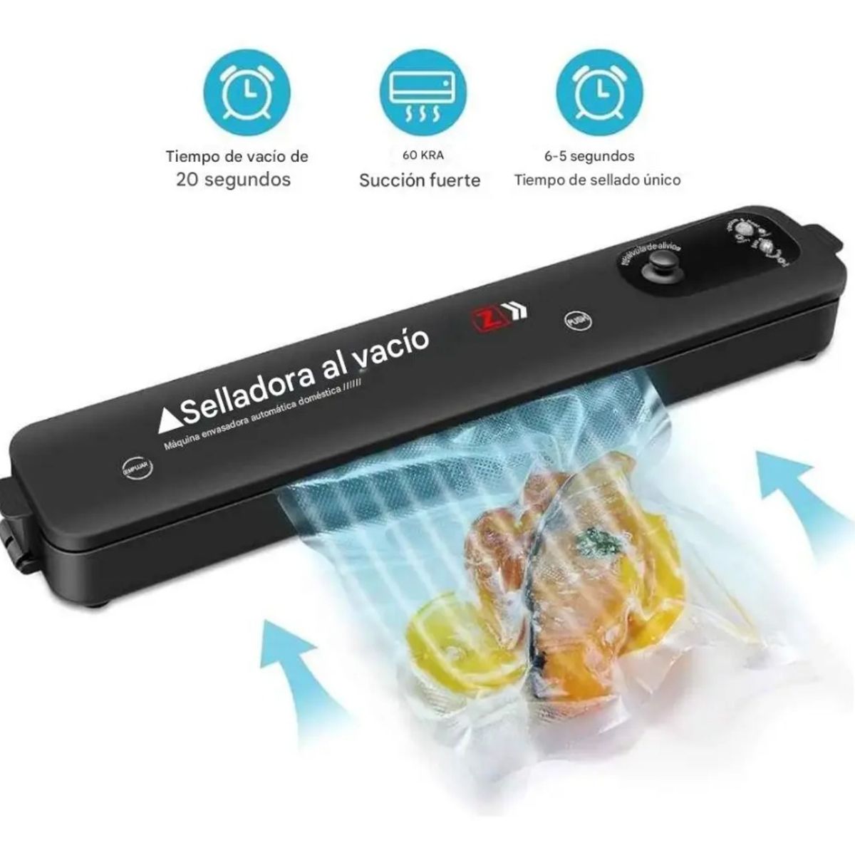GENERICO - Envasadora al Vacío Portátil Sellado Automático para el hogar