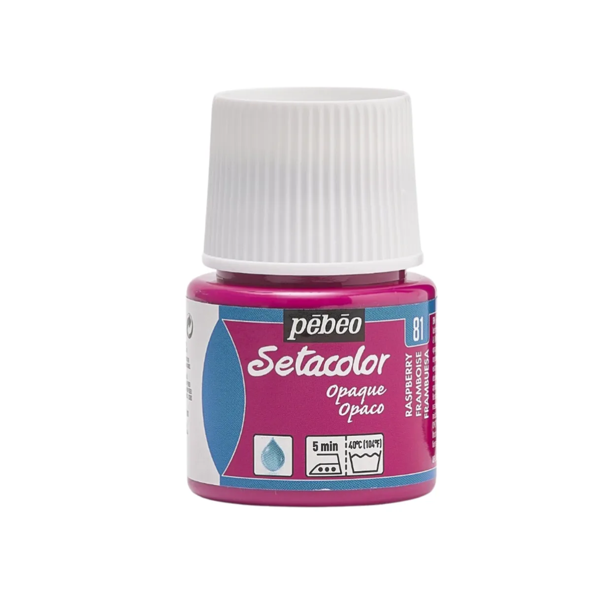 PEBEO - Pintura Para Tela Frasco 45 Ml Setacolor Textil Pebeo Color 81 - Frambuesa