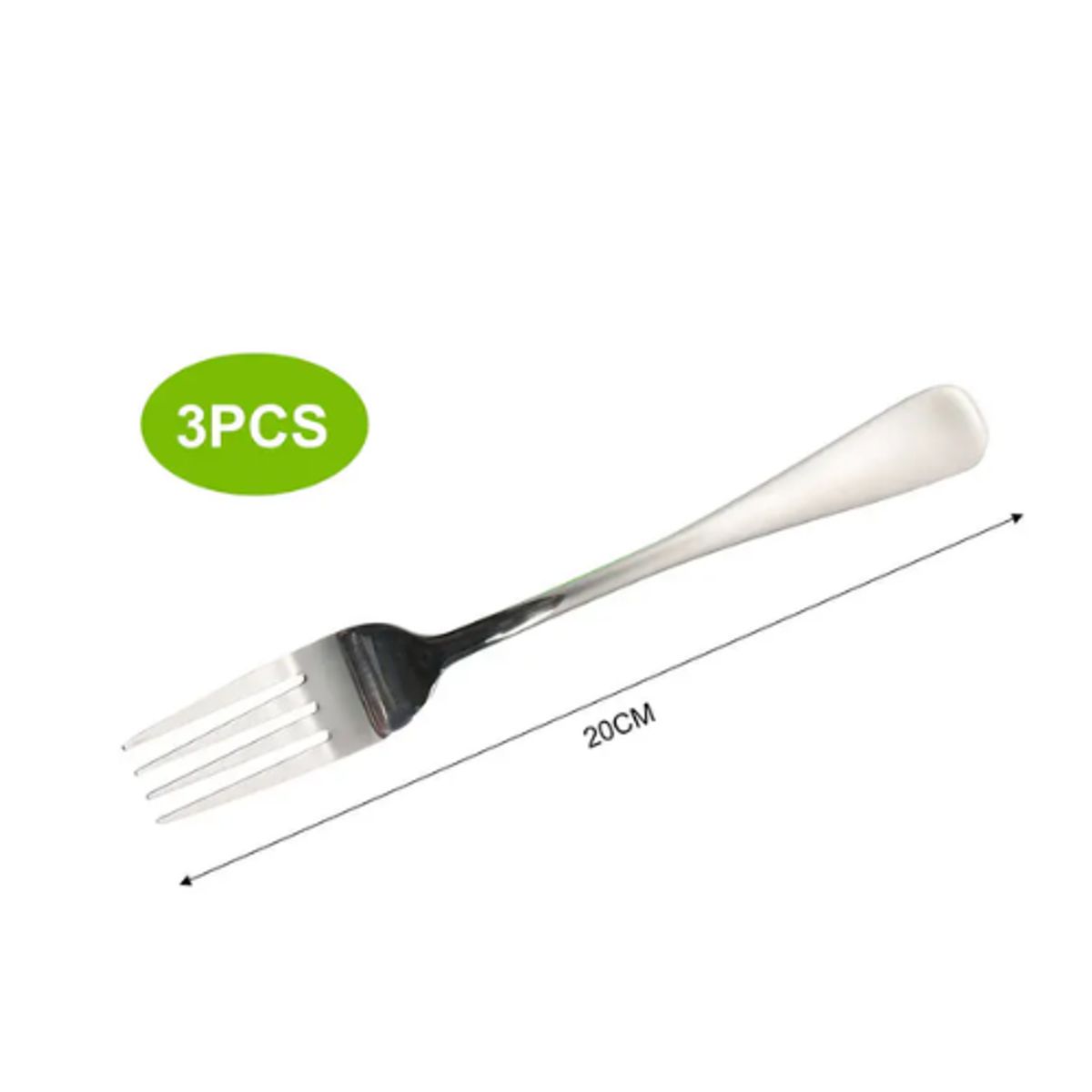 GENERICO - Set De Tenedor Cocina Profesionales Acero Inox X3 Piezas 20CM
