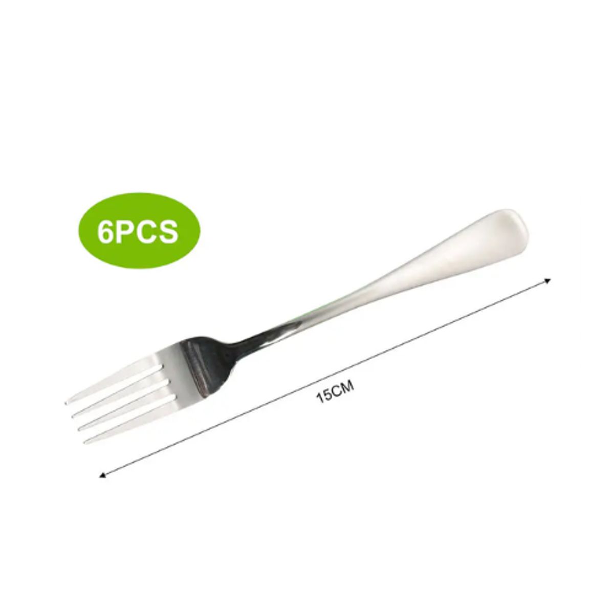 GENERICO - Set De Tenedor Cocina Profesionales Acero Inox X6 Piezas 15CM