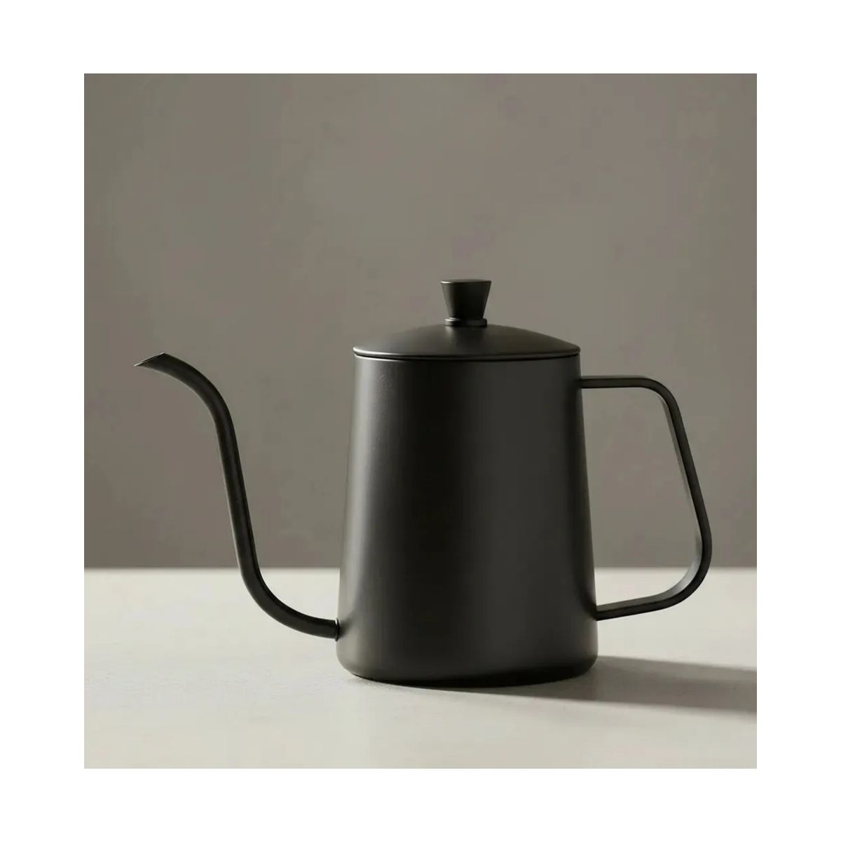 GENERICO - Tetera Aspor Cuello Cisne Acero Inoxidable Negra 600ml Con Infusor Labg