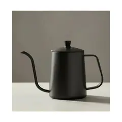 GENERICO - Tetera Aspor Cuello Cisne Acero Inoxidable Negra 600ml Con Infusor Labg