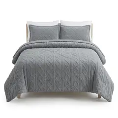 GENERICO - Cobertor 2 Plazas Plush Chiporro Interior – Diseño Trenzado Exclusivo